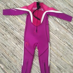 Kids Pink Ripcurl wetsuit